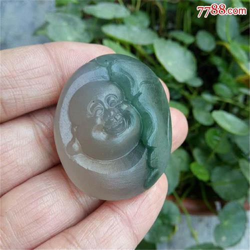 珠寶玉器紫綠瑪瑙吊墜,佛